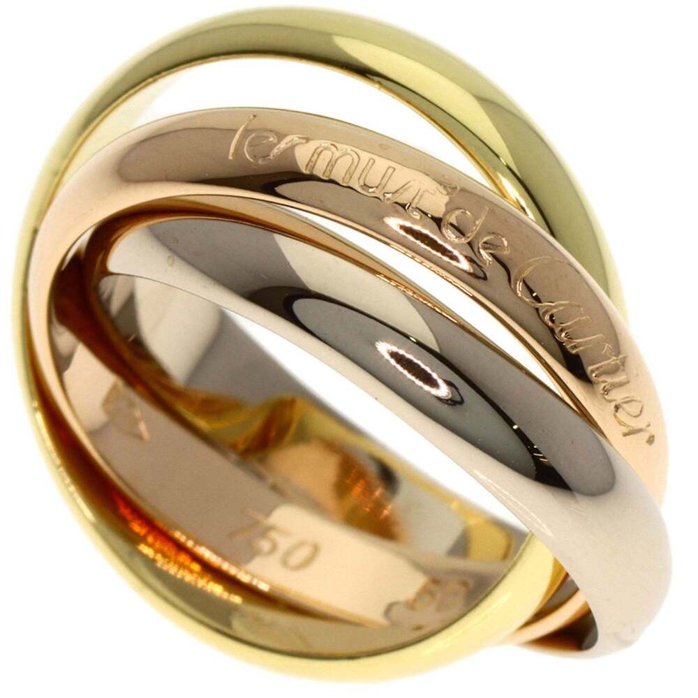 CARTIER Authentic 18k Gold Trinity Ring #50